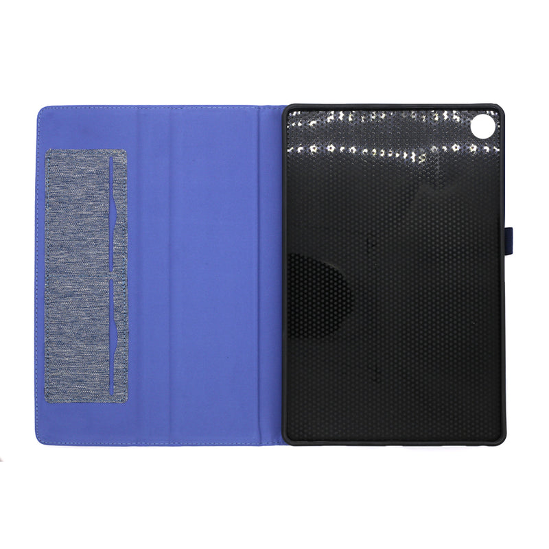 Wisecase Lenovo Tab M10 3rd MERC Folio Canvsa Series Blue
