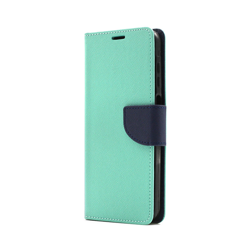 Wisecase Samsung Galaxy A26 MERC Wallet - Cyan+Dark Blue