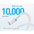 Anker 322 USB-A to USB-C Cable - White (3ft Braided) 90CM