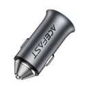 Acefast B16 95W (USB-A+USB-C) Dual Port Metal Car Charger Set (P5) Metal Gray