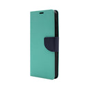Wisecase Samsung GalaxyA37/ A36 MERC Wallet --Cyan+Dark Blue
