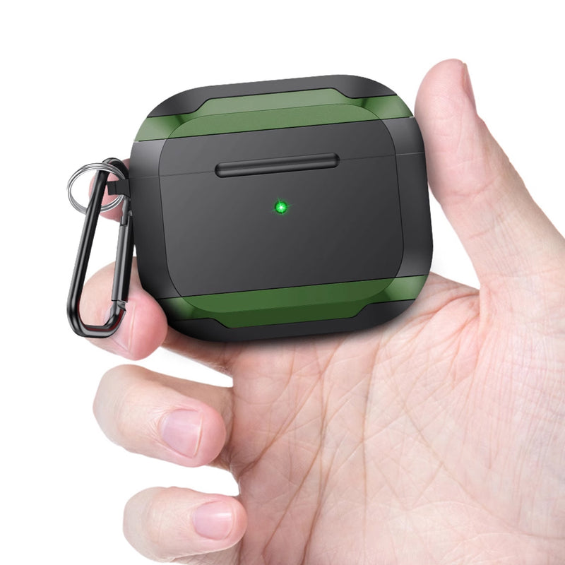 Wisecase Protective Airpod Case for Airpods Pro3 Black+Green
