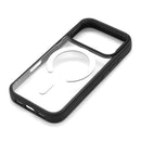 Love Tech iPhone 17 Pro Magnetic Case with Replaceable Back Panel+Magnetic Clear Back Panel Black