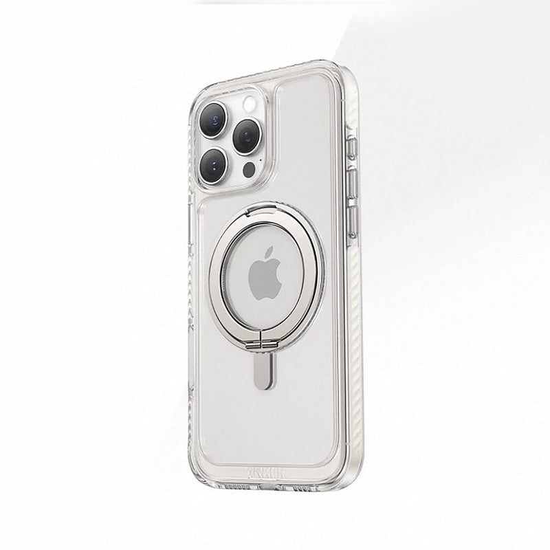 Anker MagGo Magnetic Case with Stand (360° Ring Stand, For iPhone 16 Pro Max）Clear