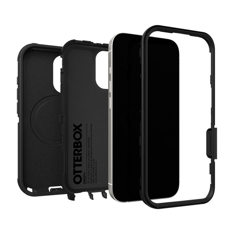 OtterBox Defender Pro case with Magnets & Cam Ctrl suits iPhone 17 - Black