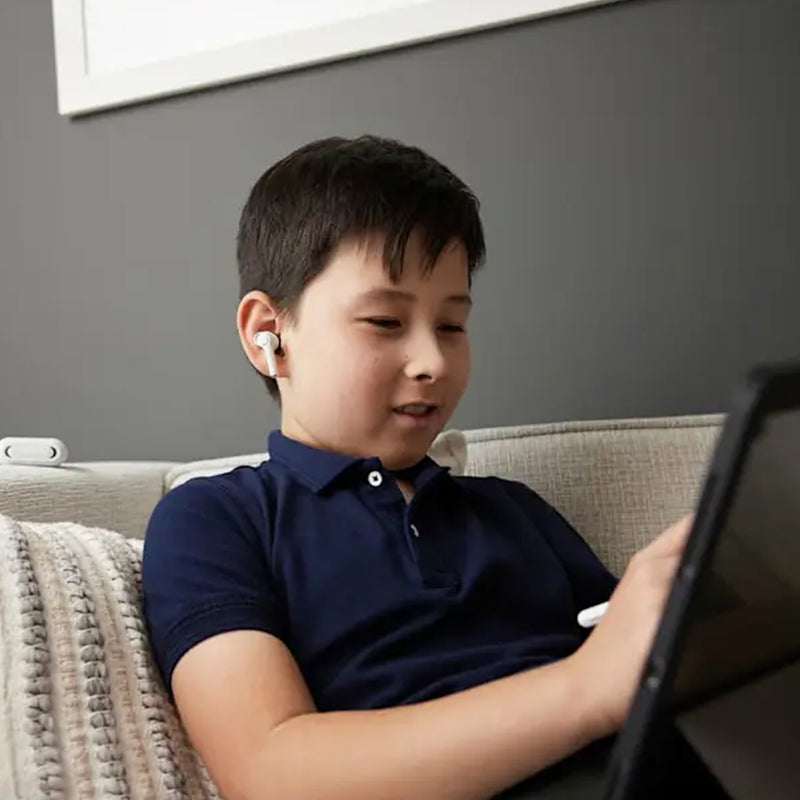 EFM TWS Alanta Dual Driver Earbuds with Wireless Charging - White