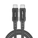 Acefast C4-03 USB-C to USB-C 100W Aluminum Alloy Charging Data Cable 2.0M Black