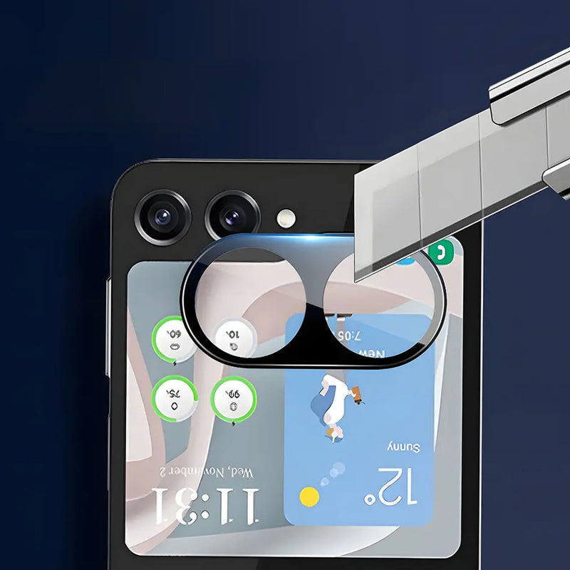 Doormoon Samsung Galaxy Fold 5 Camera Tempered Glass Black