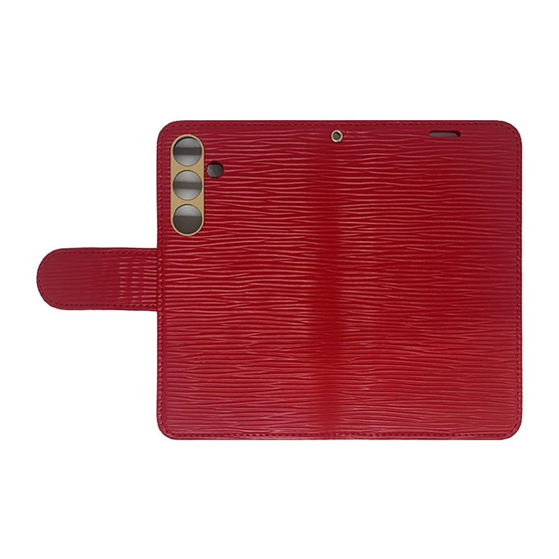 Wisecase Samsung Galaxy S24+ Deluxe Wallet Folio Red