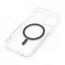 Wisecase iPhone 15 Tough Gel Magsafe Clear+Black