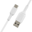 Belkin BoostCharge USB-A to USB-C Cable 15W 1M - White