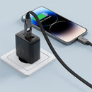 Acefast C13-04 USB-A/USB-C to USB-C Zinc Alloy Connectors Charging Data Cable (1.2m) Black