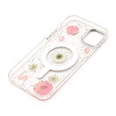 Wisecase iPhone 15 Plus Moda Print Case with Magasfe White Chamomile