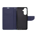 Wisecase Samsung GalaxyA37/ A36 MERC Wallet --Cyan+Dark Blue