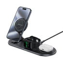 Acefast E19 Qi2 Desktop 3-in-1 Wireless Charging Holder Black