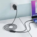 Acefast C5-11 USB-C 2-in-1 100W Intelligent Balance Aluminum Alloy Connectors Charging Data Cable 0.8m Black