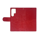 Wisecase Samsung Galaxy S24 Ultra Deluxe Wallet Folio Red
