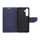 Wisecase Samsung Galaxy S25FE MERC Wallet --Cyan+Dark Blue