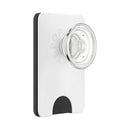 PopSockets PopWallet+ for MagSafe (G2) - White+Clear