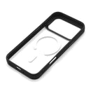 Love Tech iPhone 17 Pro Max Magnetic Case with Replaceable Back Panel+Magnetic Clear Back Panel Black