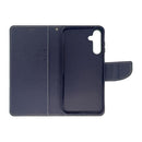 Wisecase Samsung Galaxy A15 5G MERC Wallet --Cyan+Dark Blue