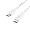 Belkin Boost Charge USB-C to USB-C Cable 100W Braided 2M White