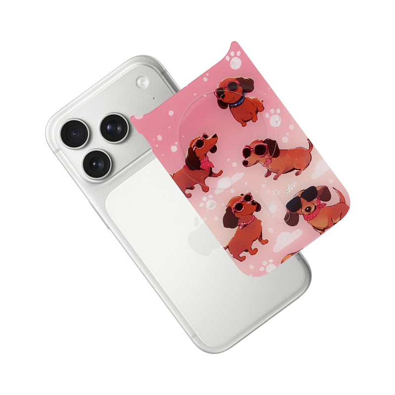 Love Tech iPhone 17 Pro Magnetic Back Panel Dachshund Sunnies