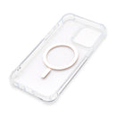 Wisecase iPhone 15 ProMax Tough Gel Magsafe Clear+Orange