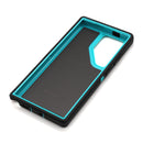 Wisecase Samsung Galaxy S24 Ultra Bulwark Pro Case Black+Cyan