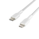 Belkin BoostCharge Pro Braided USB-C to Lightning Cable 2M - White
