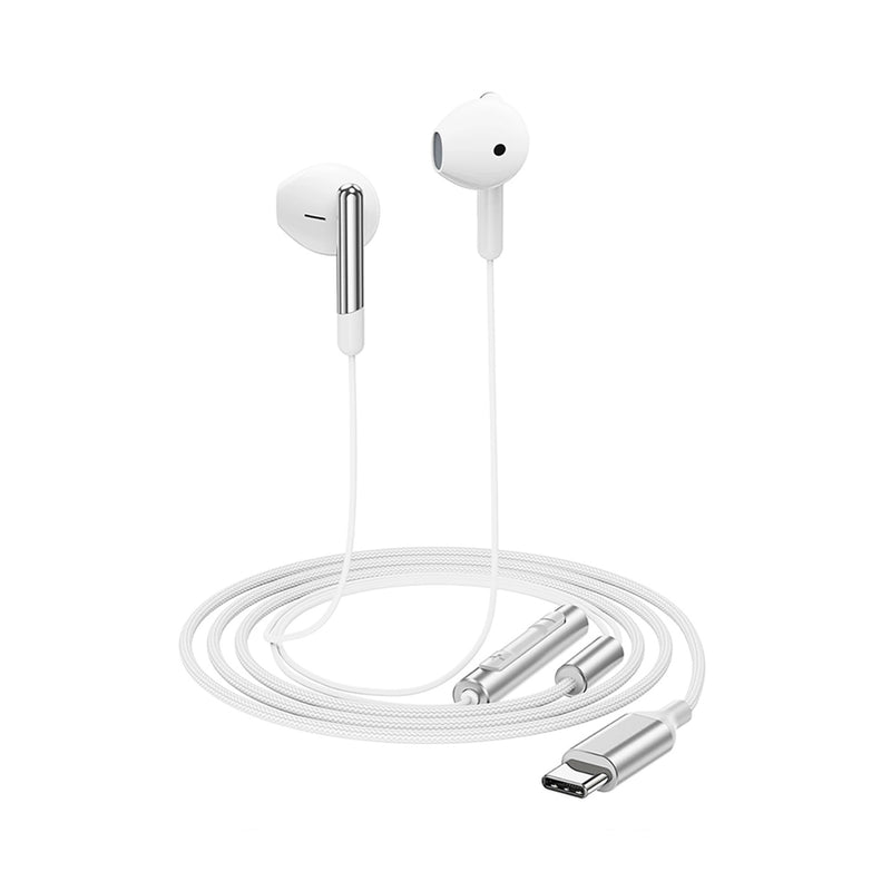 Acefast L3 USB-C Wired Earphones with Mic White