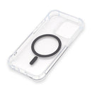 Wisecase iPhone 15 Pro Tough Gel Magsafe Clear+Black