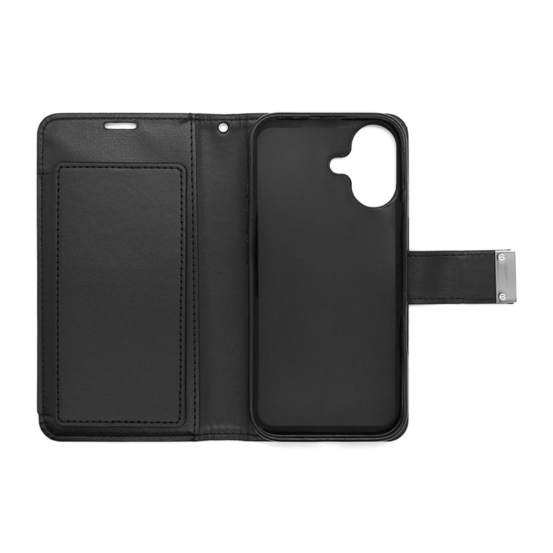Wisecase iPhone 17 Pocket Diary Wallet - Black