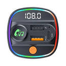 DEVIA Smart Series PD30W+Dual USB Multi-function Wireless MP3 Fast Car Charger Black