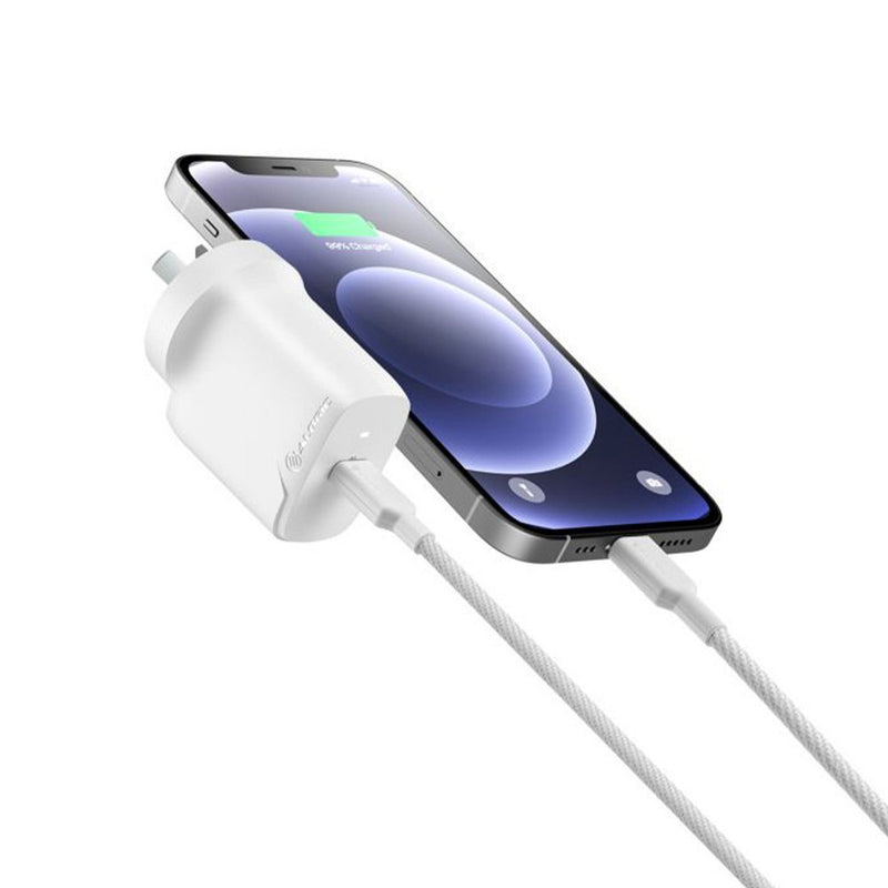 Alogic 20W Rapid Power USB-C Wall Charger + Cable White