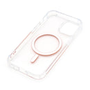 Wisecase iPhone 15 Tough Gel Magsafe Clear+Orange