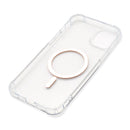 Wisecase iPhone 15 Plus Tough Gel Magsafe Clear+Orange