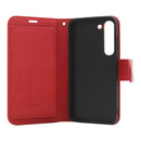 Wisecase Samsung Galaxy S23 Deluxe Wallet Folio Red