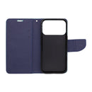 Wisecase iPhone 17 Pro MERC Wallet Cyan+Dark Blue