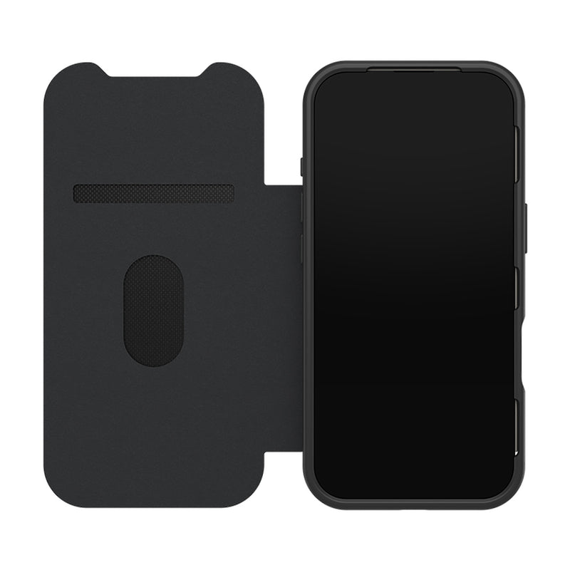 OtterBox React Folio case with Magnets suits iPhone 17 Pro - Black Crystal