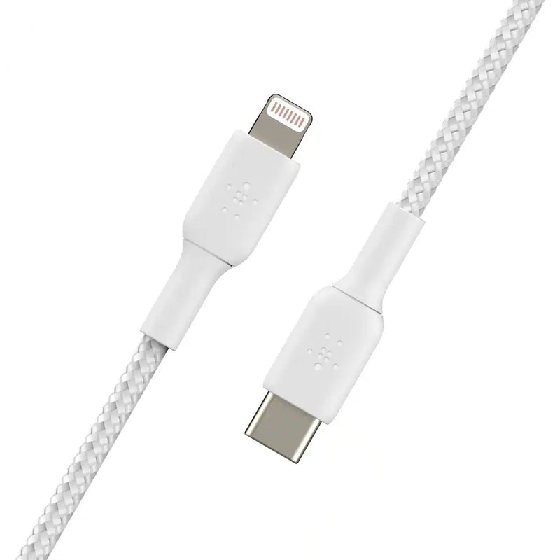 Belkin BoostCharge Pro Braided USB-C to Lightning Cable 1M - White