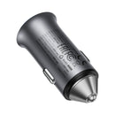 Acefast B16 95W (USB-A+USB-C) Dual Port Metal Car Charger Set (P5) Metal Gray