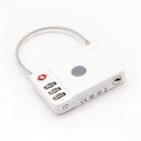 MiLi MiLock Luggage Lock with Integrated Tracker White