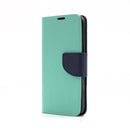 Wisecase iPhone 16e MERC Wallet Cyan+Dark Blue