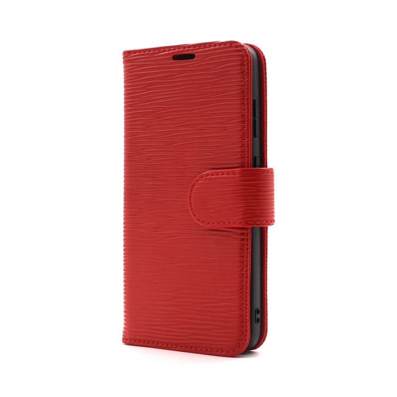 Wisecase Samsung Galaxy S25 Plus Deluxe Wallet Folio Red