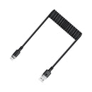 Acefast C14-04 USB-A to USB-C Spring Charging Data Cable 1.2m Black