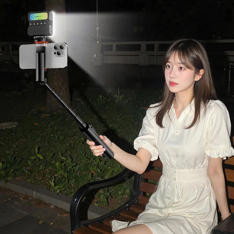 Dispho 1.5M Integrated Floor-standing Selfie Stick Black