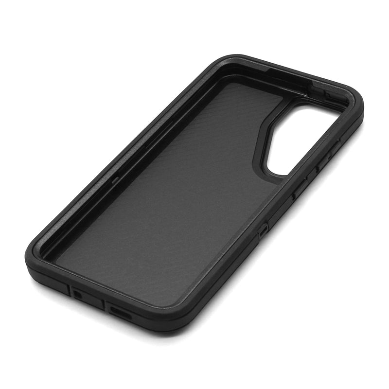 Wisecase Samsung Galaxy S24+ Bulwark Pro Case Black+Black