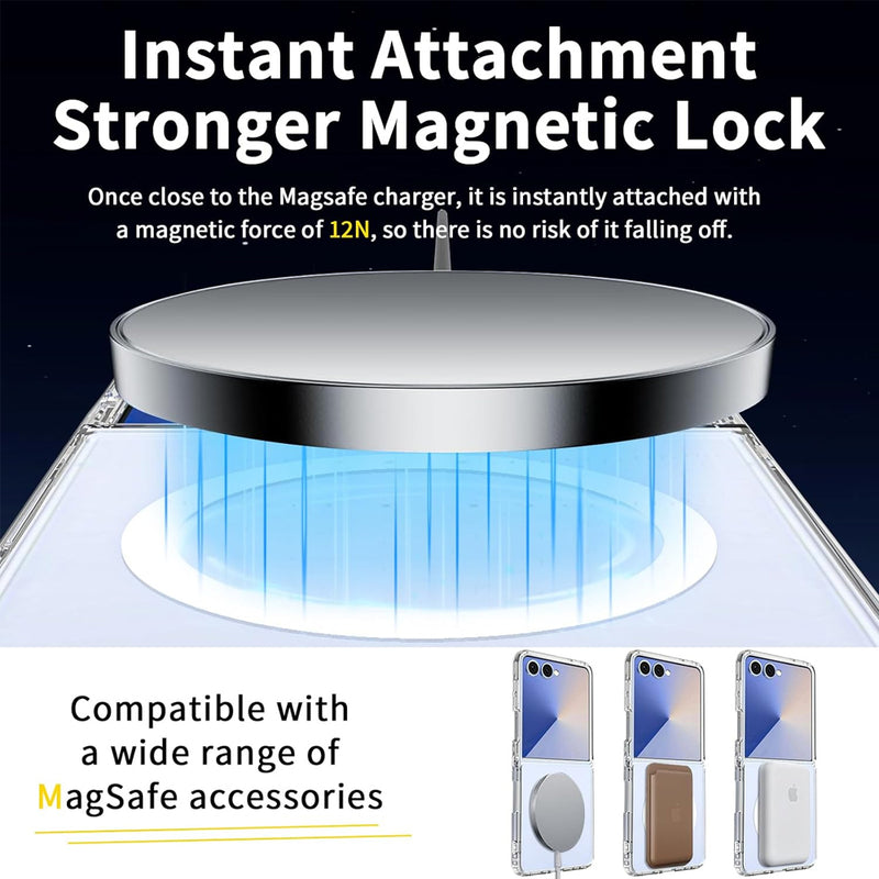 Wisecase Samsung Galaxy Z Flip 7 Lucid Magsafe Clear