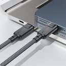 Acefast C6-11 USB-C 3-in-1 100W Intelligent Balance Charging Data Cable 80cm+40cm Black